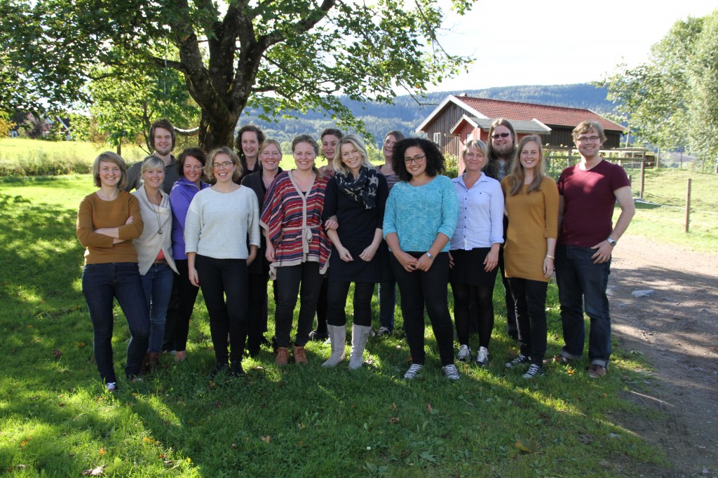 Masterbloggens redaksjon. Renskaug vertsgård 2012.