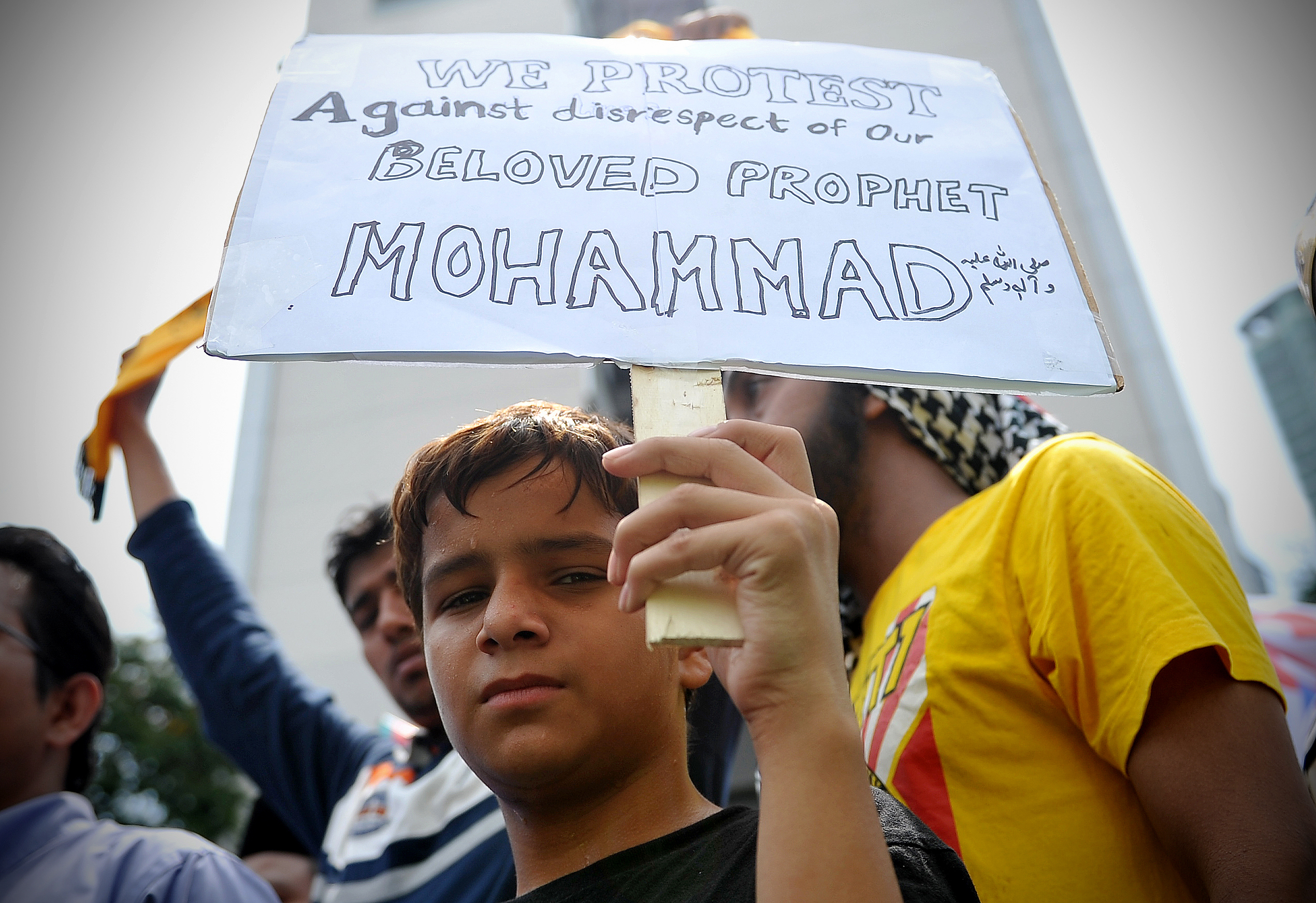 Kuala Lumpur, 2012: Muslimer protesterer mot filmen "Innocence of muslims" og karikaturtegninger av profeten Mohammed. Foto: Firdaus Latif / Wikimedia Commons