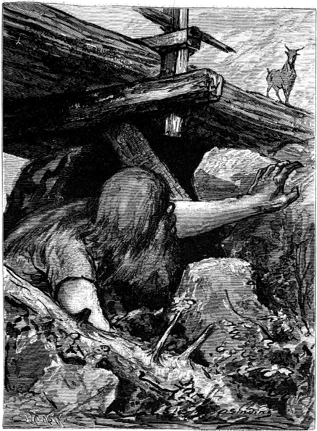 Det gode mot det onde - klassisk  eventyrtematikk er fengende! Illustrasjon: Otto Sinding (1879)